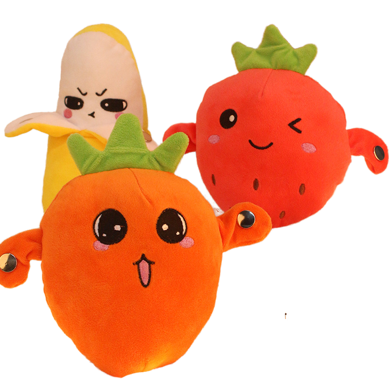 Wholesale Hot Selling Electronic Music Toy Dolls Banana Plush Toys Touch Sensitive Plush Toys Fruit Sensing Pianos For Children