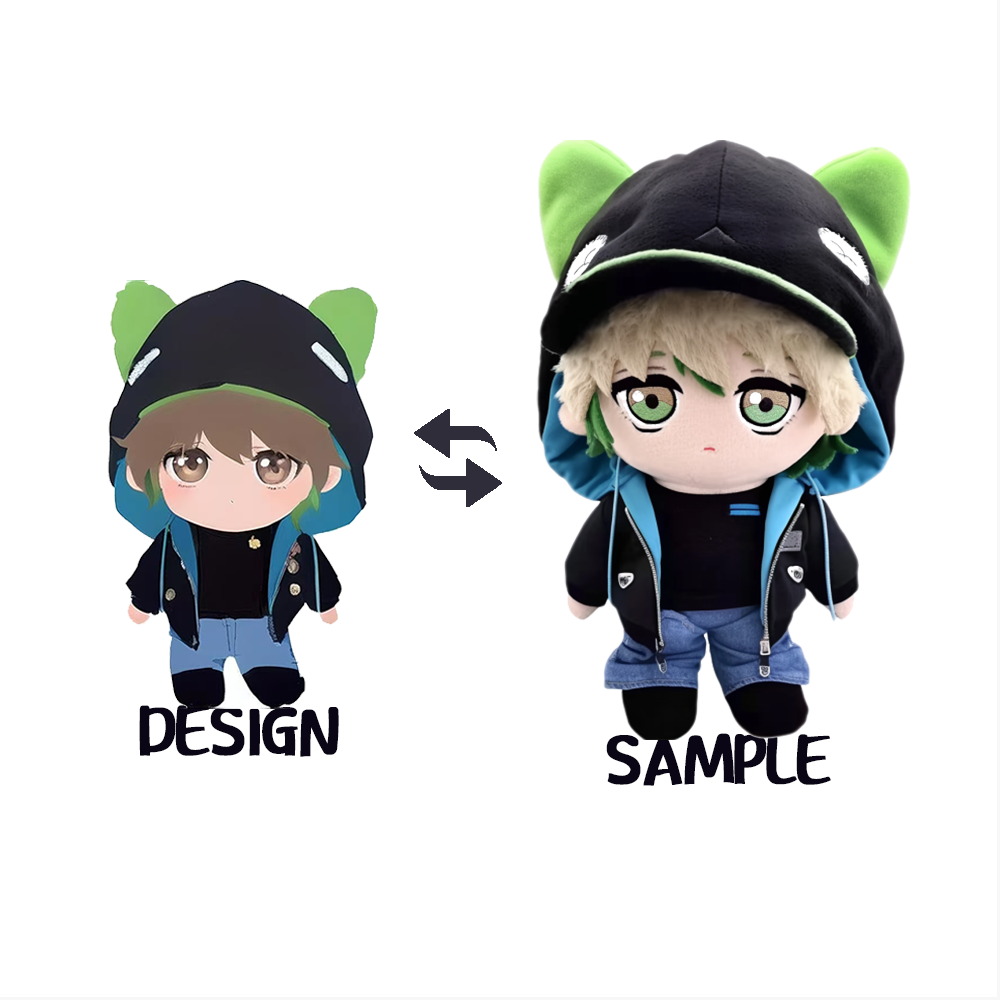 Customizable Super Soft Anime Plush Toy ODM Stuffed Toy With Embroidered Logo Washable and Factory Wholesaled for Babys