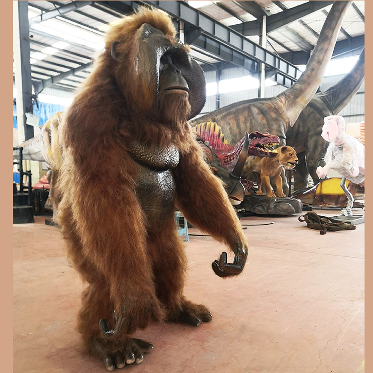 Custom Life Size Animatronic Animal Model Of Orangutan Gorilla Costume For Sale
