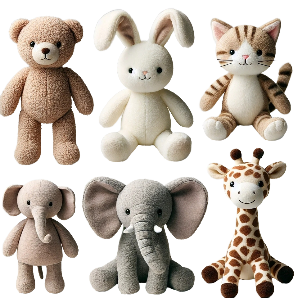 Custom Hot Selling Modern Design Different Cute Stuffed Animals Plush Toys For Baby Plush Toys Factory Customized