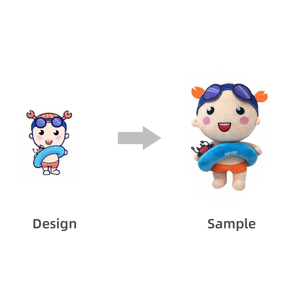 Custom Cute Cartoon Animals Plushies Game Animated Characters Custom Plush Keychains