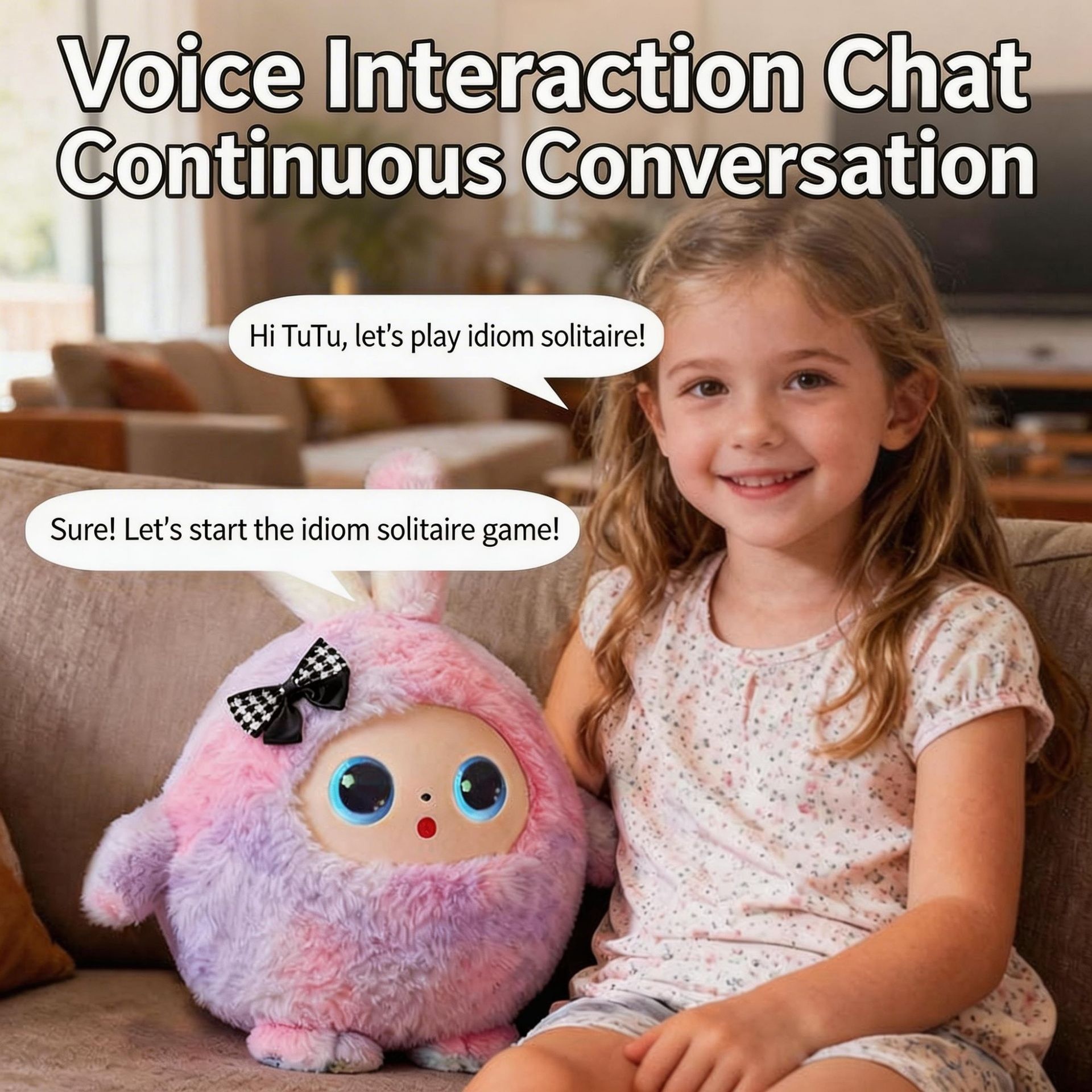 Cross-border AI Toy Plush Doll Interactive AI Conversation Multi-language Intelligent Robot Children's Educational Early