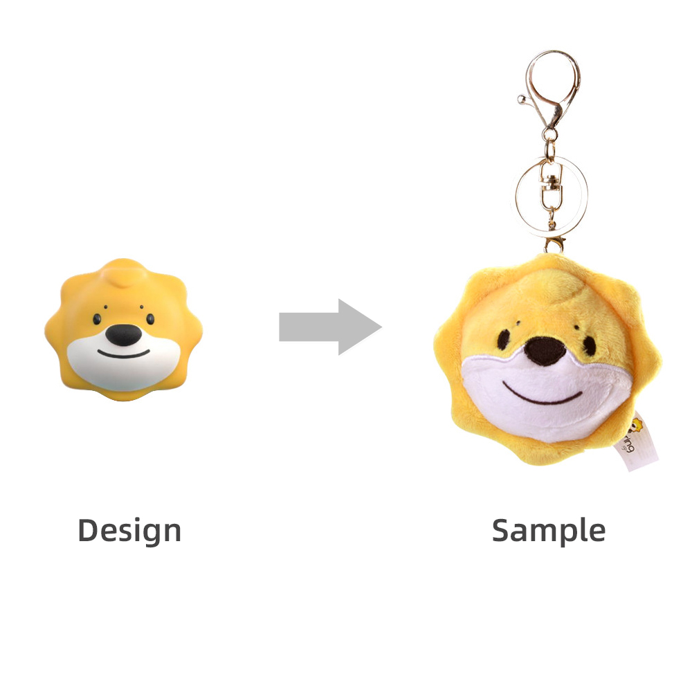 Custom Cute Cartoon Animals Plushies Game Animated Characters Custom Plush Keychains