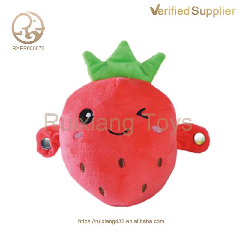 Baby Educational Musical Learning Fruit Piano PP Cotton Embroidered Super Soft Body Inductive Beat Music Banana Plush Toys