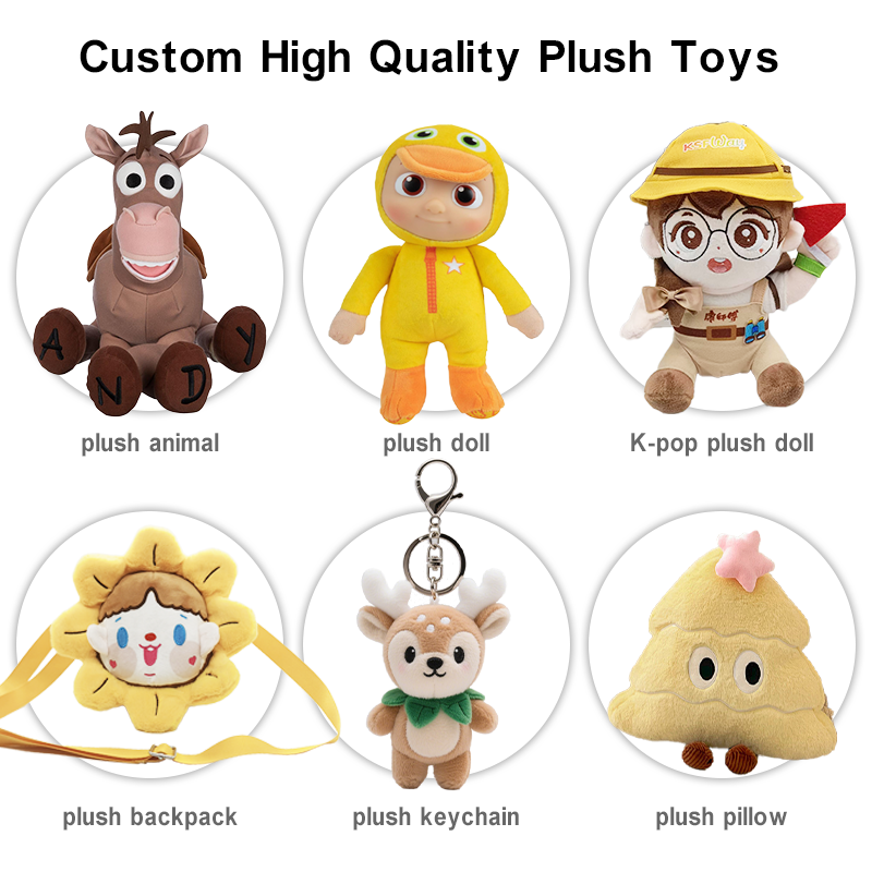 Factory Direct ODM Small Cute Plush Toy Soft Stuffed Animal For Claw Crane Machine Arcade Prize Party Favor Carnival Gift Bulk
