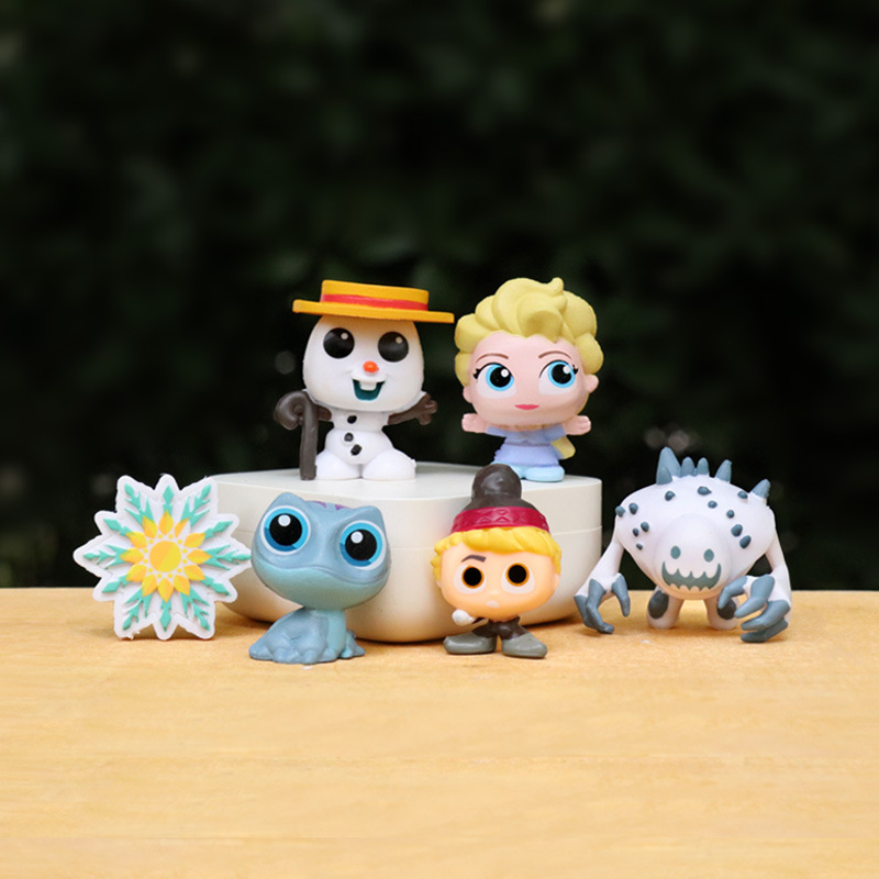 Wholesale Cartoon Anime Princess Characters Snowman Cute Doll 3D Mini Dis-ney Drilled Doorables Figures Toppers For Pen Bulk