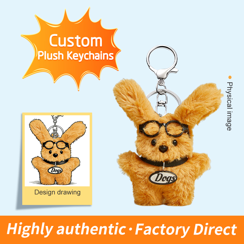 Wholesale Custom Small Plush Keychains Toys Stuffed Animal Mini Plush Toys Keychain