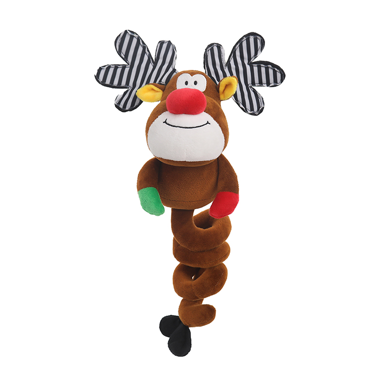 New Design Christmas Hot Sale High Quality Plush Stuffed Soft Pet Dog Chew Toys