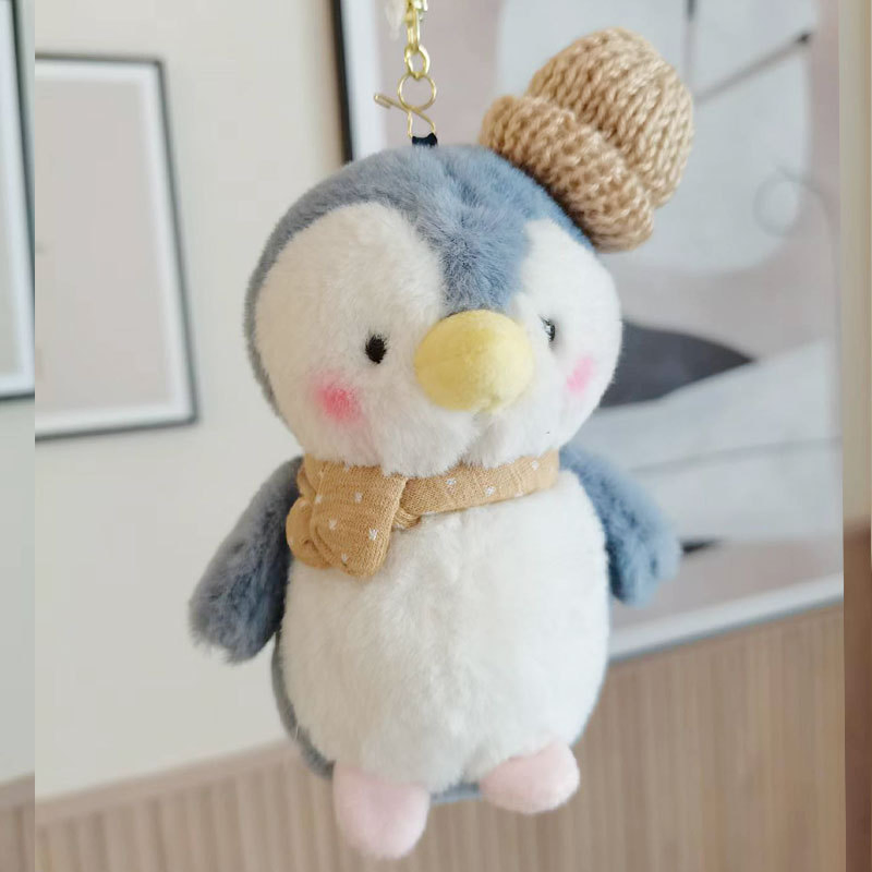 High Quality Custom Plush Stuffed Scented Cute Penguin Toy Keychain