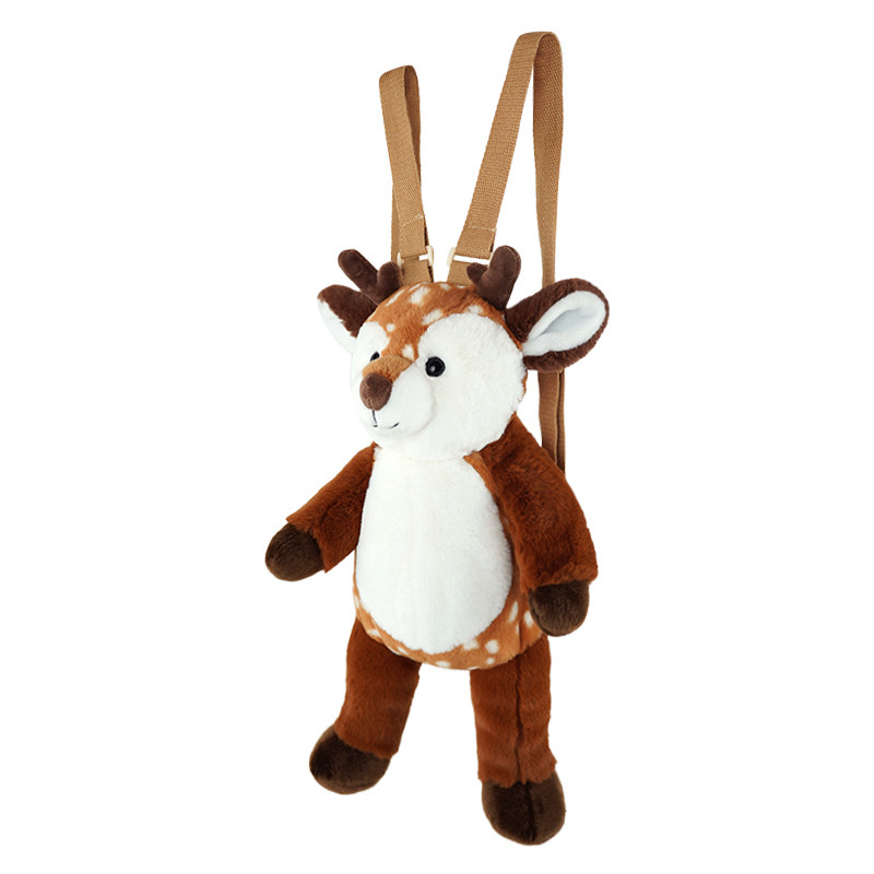 Custom/OEM Cute Lion Plush Backpack Kids Stuffed Animal Toy Backpack With Adjustable Straps