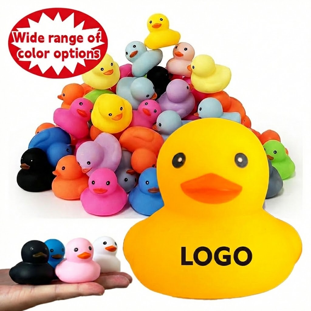 Hot Sale Custom With Logo Low Price And Low MOQ Promotional Gift And Shape Mini RubberDuck Wholesale Kid Toys Sound Expression