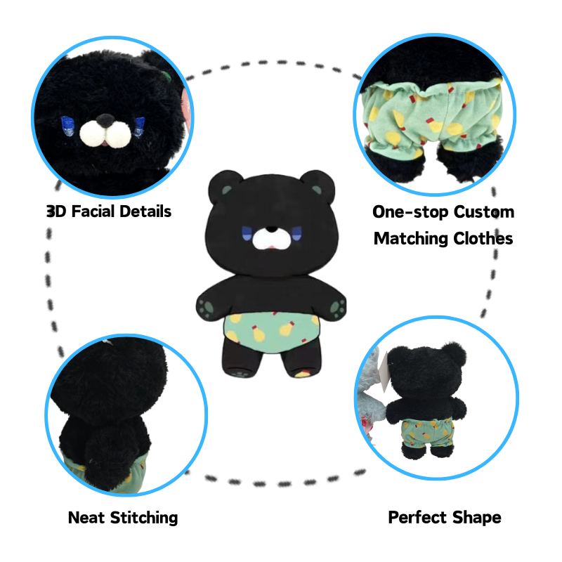 Plushie Custom Design Custom Plush Bear Interactive Plush Toys Oem Plush Toy