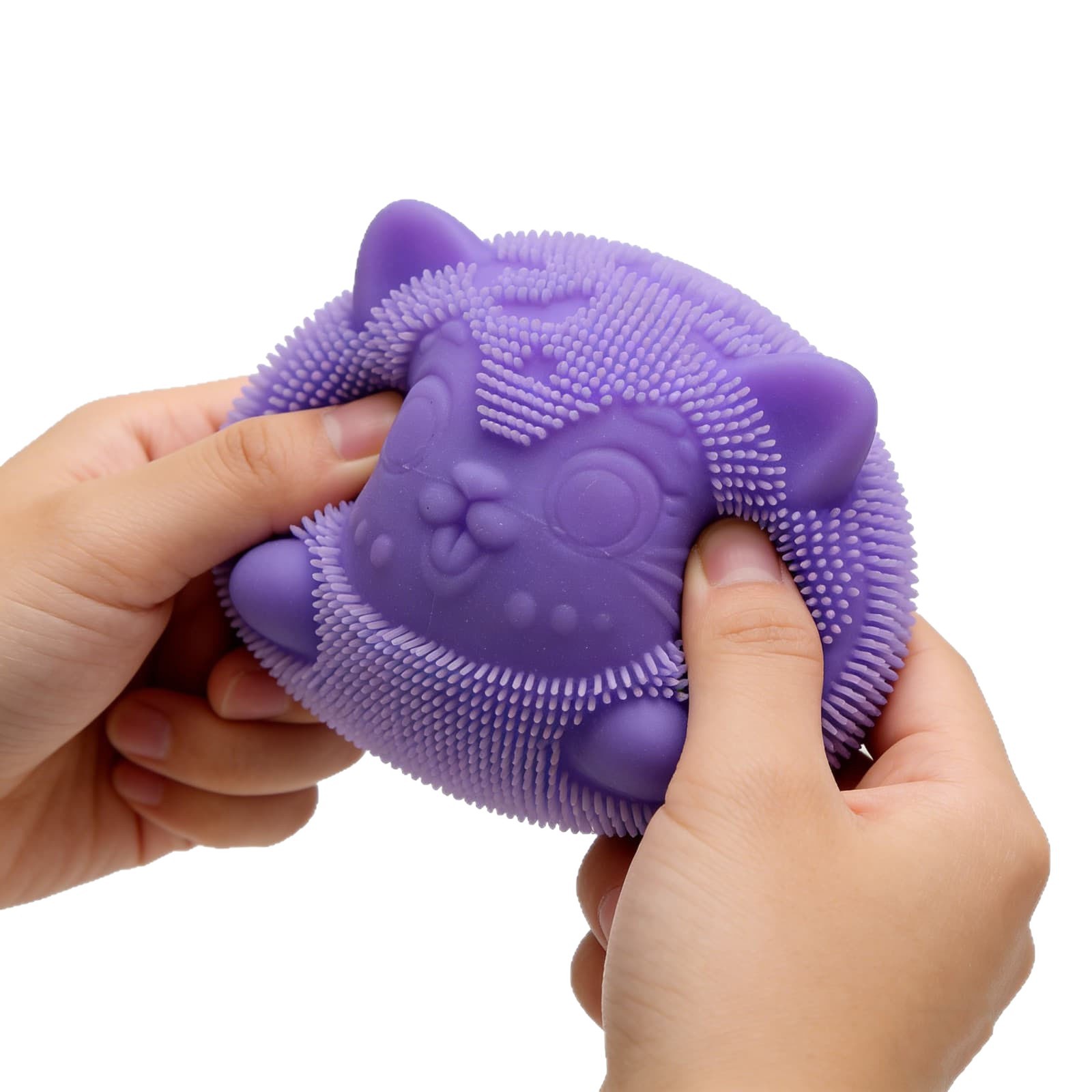 Cross-border Explosives Pinch Music Decompression Ball Fingertip Toys Plush Cute Cat Shape Pet Squeeze Decompression Toys