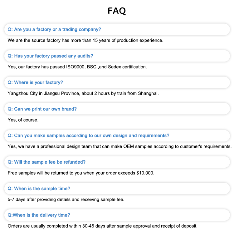 Product FAQ Information