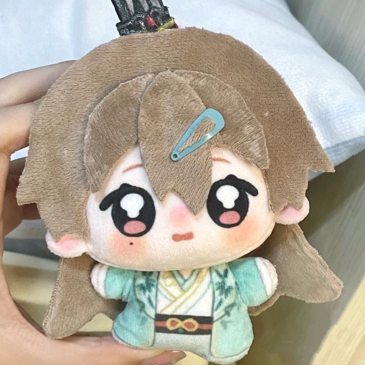 OEM Factory Custom Make 5cm 10cm Mini Cute Anime Game Cartoon Design Character Doll Stuffed Toy Keychain Pendant