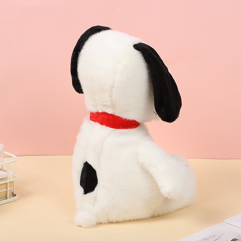 New 29cm/11 Inch Breathing and Music Glowing Snoopyed Plush Toy Cartoon Dog Animal Toy Baby Sleeping Doll Stress Relieving Toy