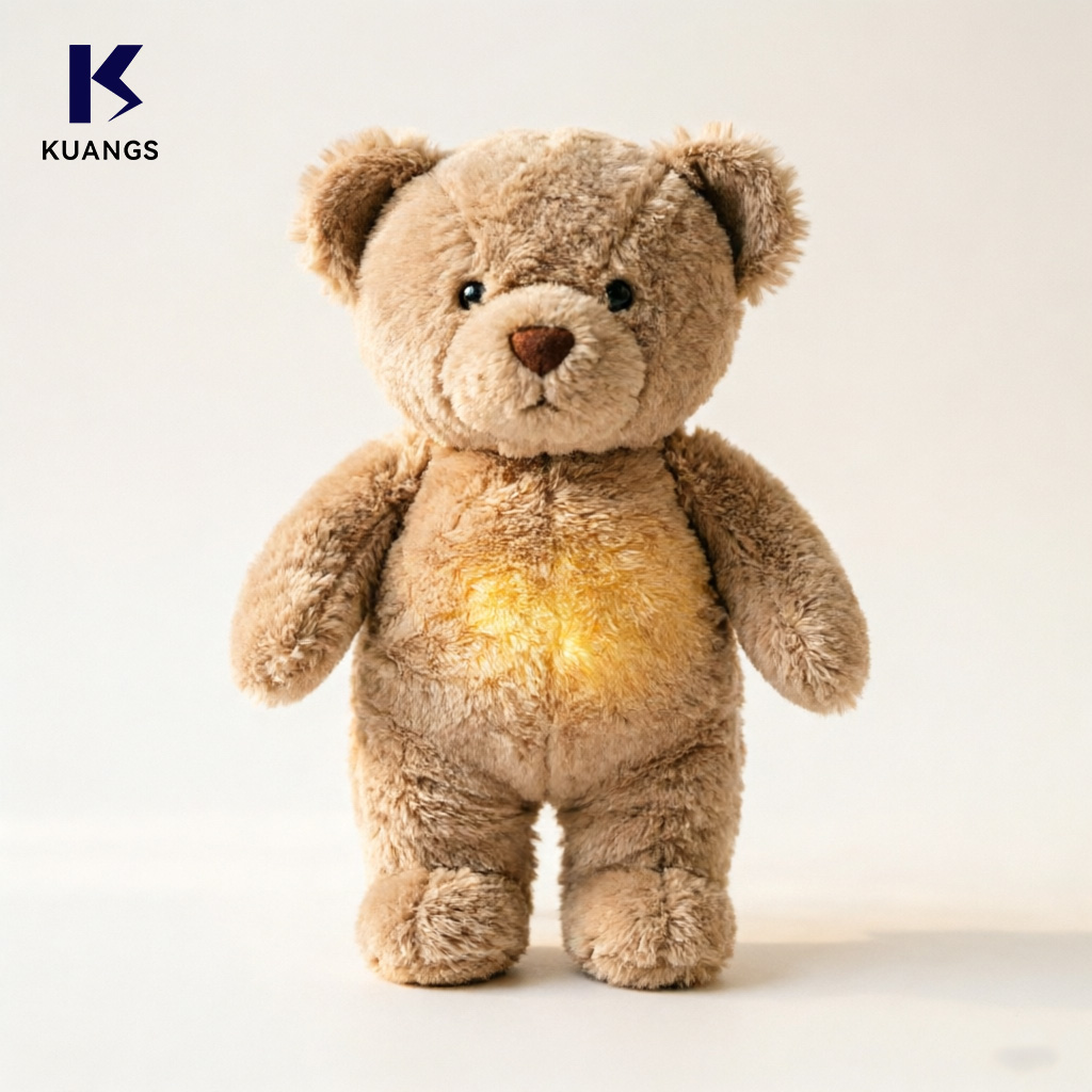 2026 Popular Hot Sale Customizable Wholesale Soft Cute Breathing Bear Animal Plush Toy For Baby Sleeping