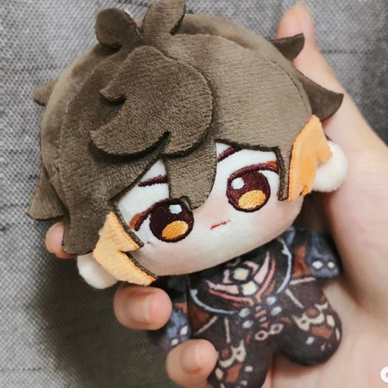 OEM Factory Custom Make 5cm 10cm Mini Cute Anime Game Cartoon Design Character Doll Stuffed Toy Keychain Pendant