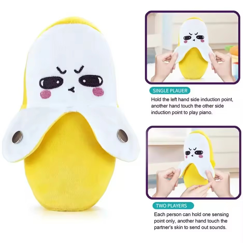 Wholesale Stuffed Animal Toy &amp; Plush Electric Fruit Induction Beat Piano Doll