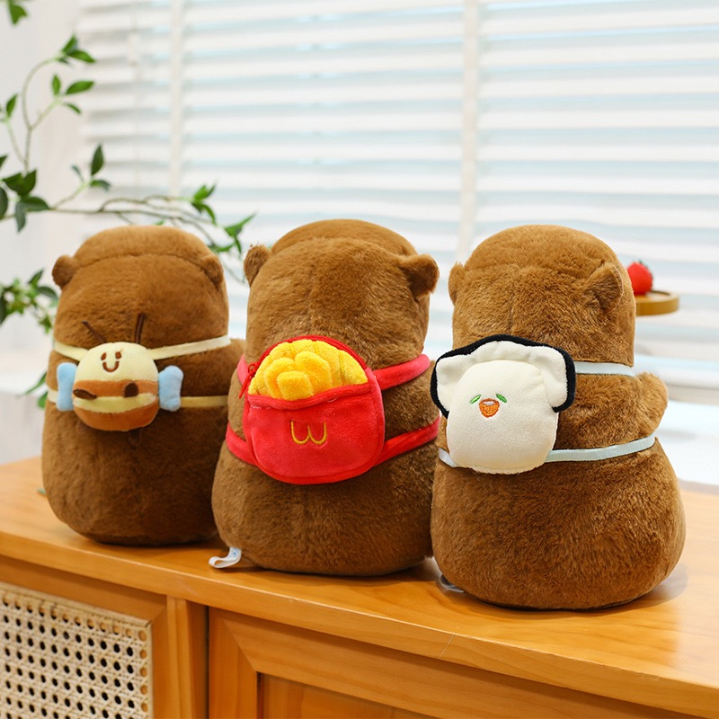 Heatable Capybara Toys Lavender Scented Soft Plush Pillow Stress Relief Doll