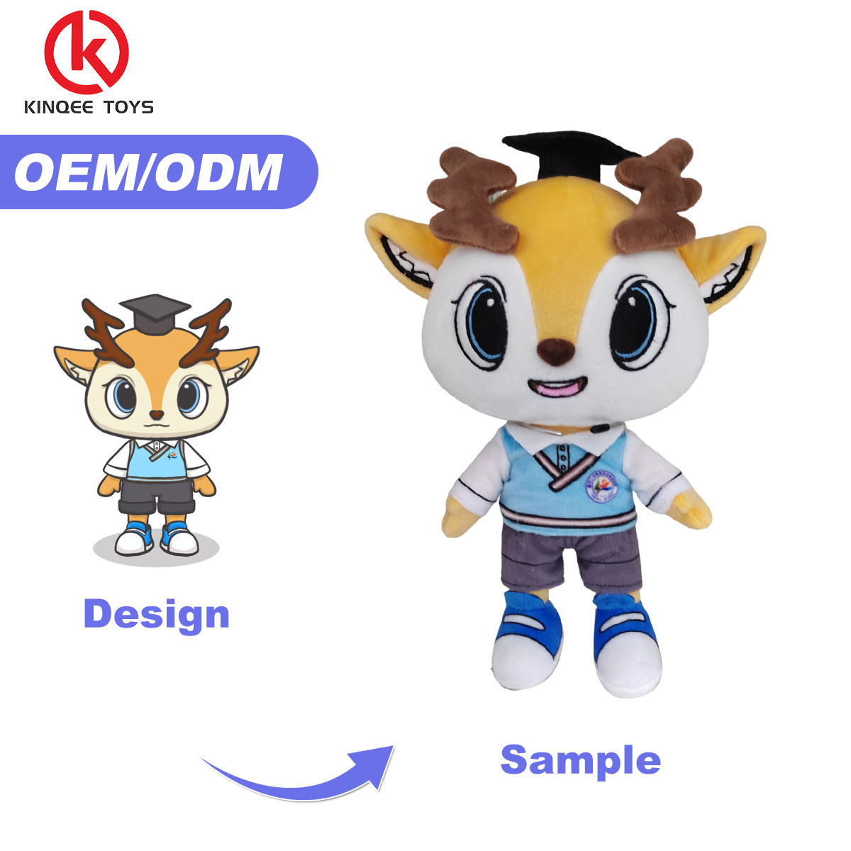 Kinqee Stuffed Animal Toys Cartoon Custom Plush Toy Character Toys Custom Soft Pillow Holiday Gifts Home Decor