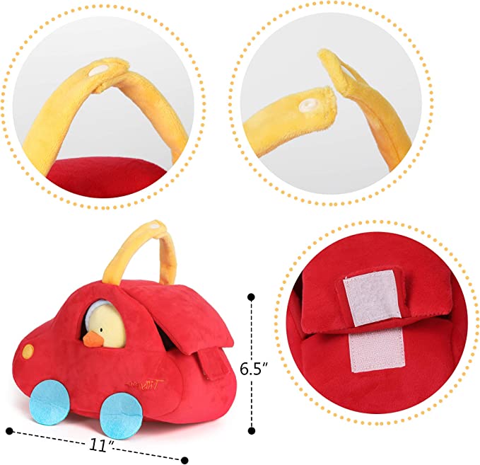 Custom Soft Baby Rattle for Newborns Plush Stuffed Animals Rattle Shaker Set for Infants Shower Gifts for Boys Shaker Teether