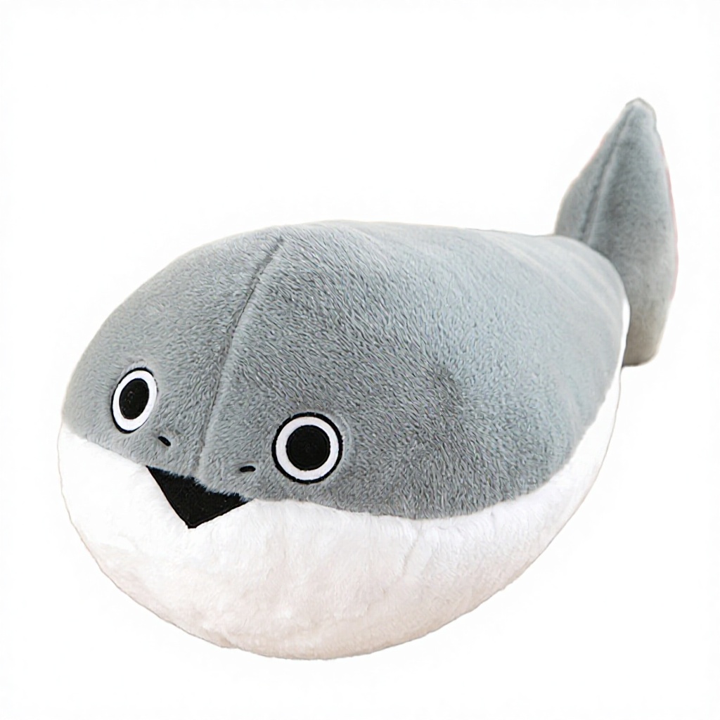 Premium Plush Dolphin Stuffed Animal-Soft Polyester PP Cotton Educational Toy for 2-4 Year Olds Gift for Ocean-Themed Nursery