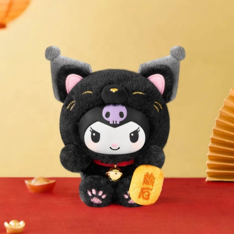 Original Top Toy Sanrioes Characters Lucky Cat Doll Series Plush Keychain Blind Box Anime Cartoon pop Vinyl Figures