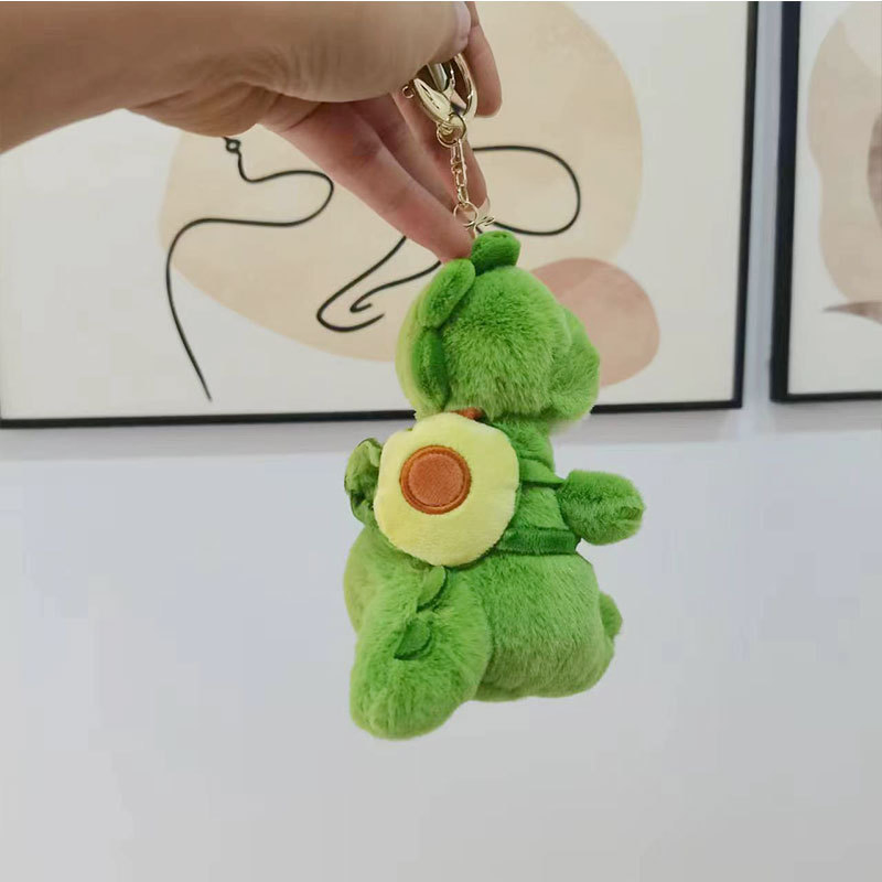 Scented Plush Toy Custom Stuffed Animal Dinosaur with Fruit Bag Toy Keychain