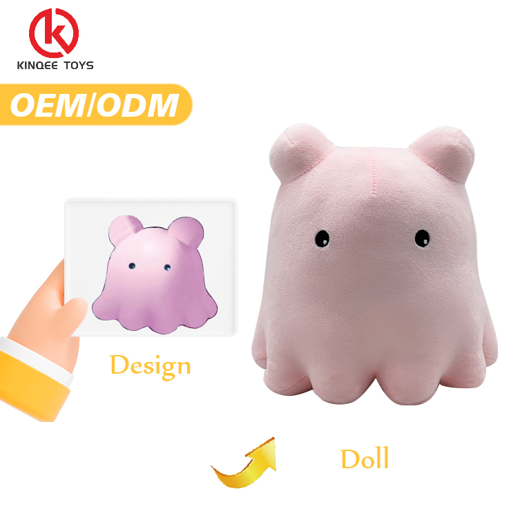 Kinqee Custom Plush Toys case Proofing Design Animal Soft Stuffed Mascot Doll Custom Character Anime Plush Cartoon Doll