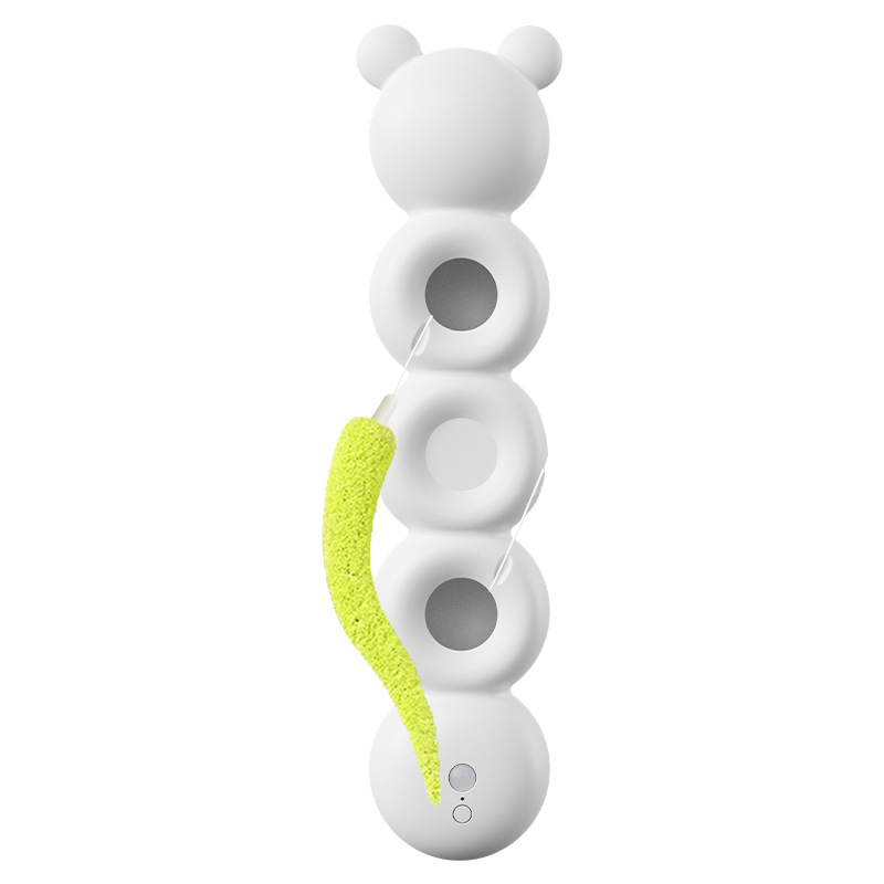 Evernew Luxury Modern Cartoon Cat Teaser Toy ABS Material Exercise Self-Entertaining Boredom-Relieving Automatic Feather Suction