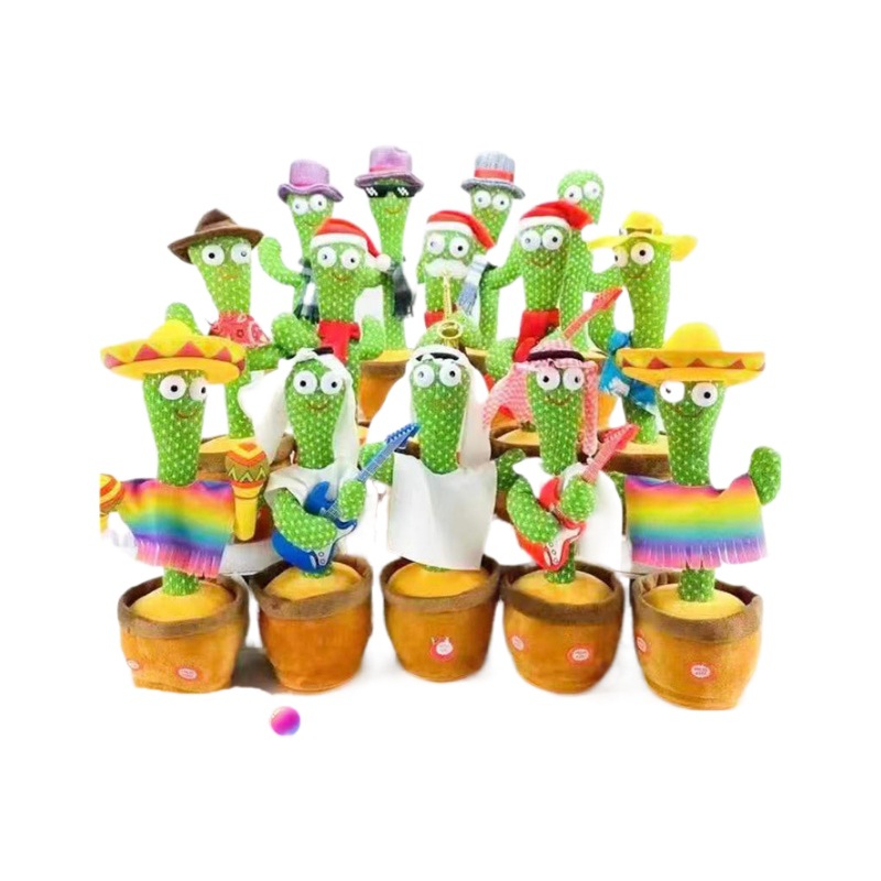 Hot Sell Electric Plush Musical Funny Wriggle Dancing and Singing Dancing Cactus Toy