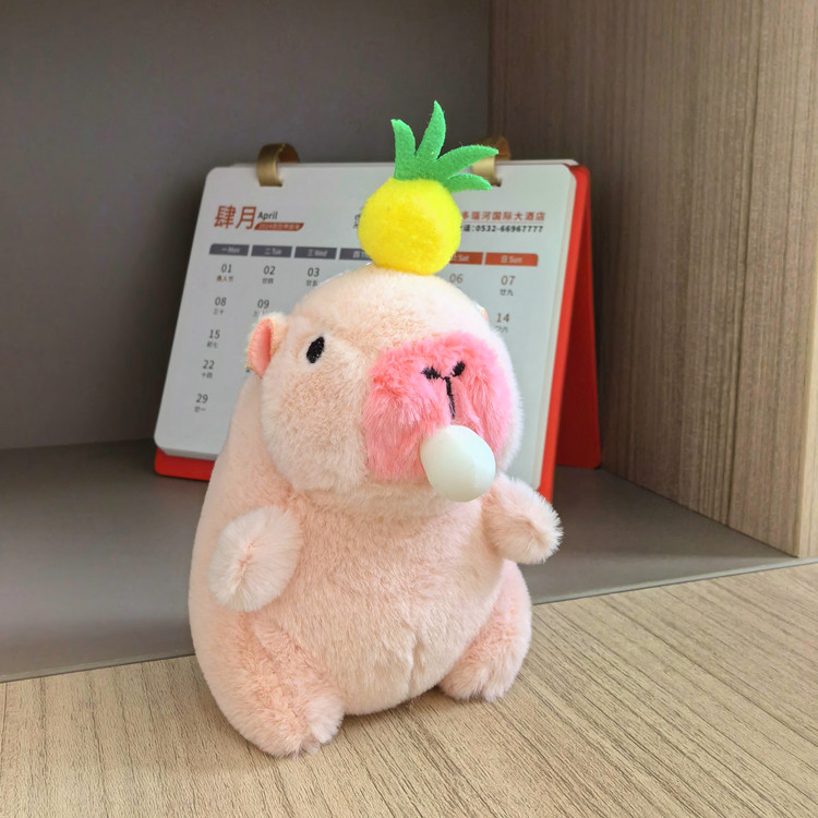 New Cute Kawaii Bear Animal Hamster Capybara Soft Plush Keychain Customizable Plush Toys From New Inventory