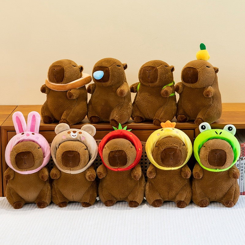 Heatable Capybara Toys Lavender Scented Soft Plush Pillow Stress Relief Doll