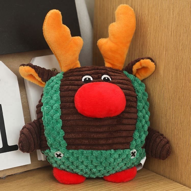 BEEJAY Custom New Design Interactive Christmas Plush Toys Dog Teeth Grinding Chew Plush Toys