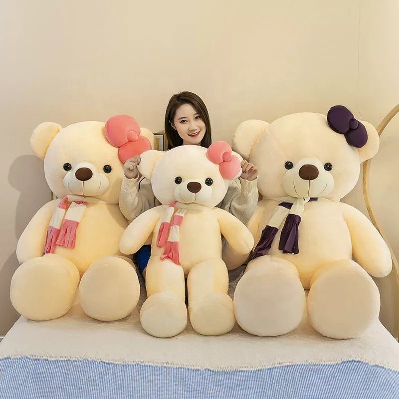 Teddy Girl Bear Plush Toy Cute Rag Doll For Bedtime Hugs Extra Large Bear For Stress Relief Wholesale