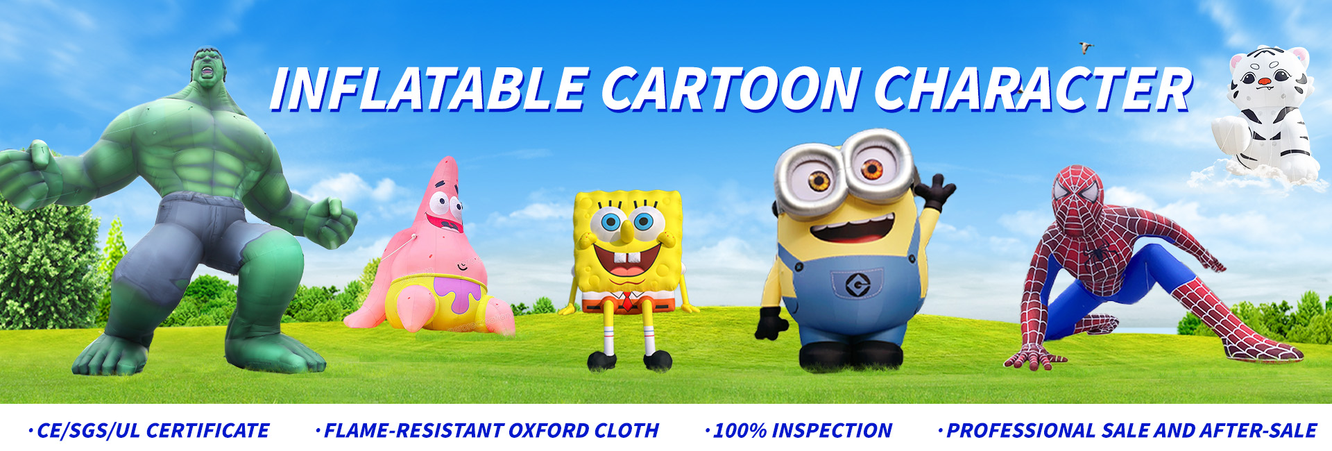 Inflatable cartoon character