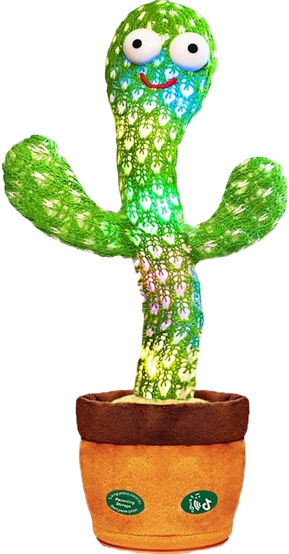 2025 OEM Hot Selling Singing Dancing Saxophone Cactus Toys Recording Plush Toy Electric Soft Dancing Cactus Stuffed Toy
