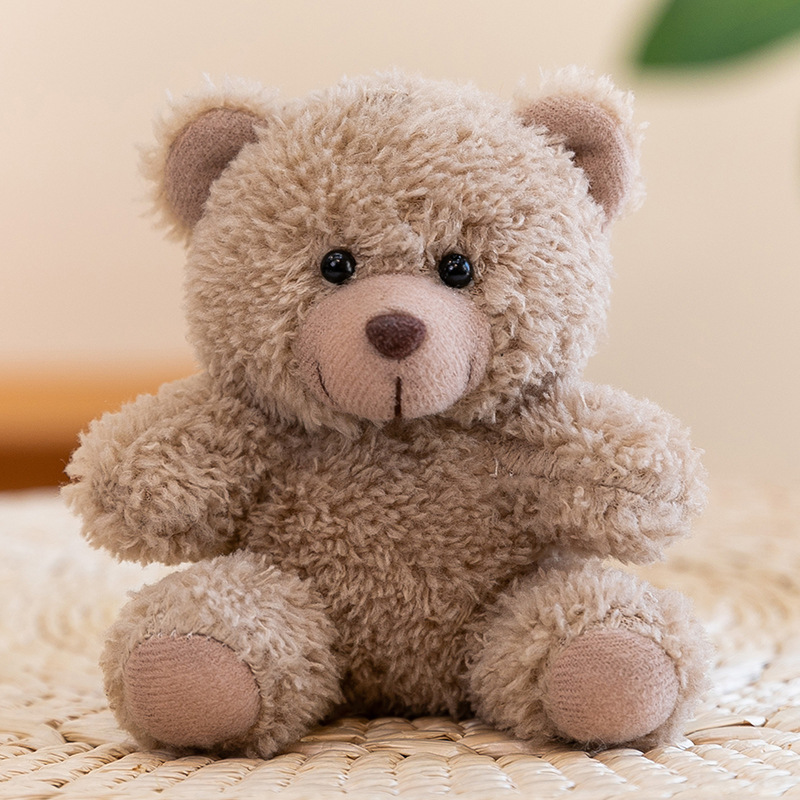 10cm 4 Inch Teddy Bear Stuffed Animals Wholesale Mini Charms Decoration Doll Small Promotion Gifts Toys Plush Teddy Bear