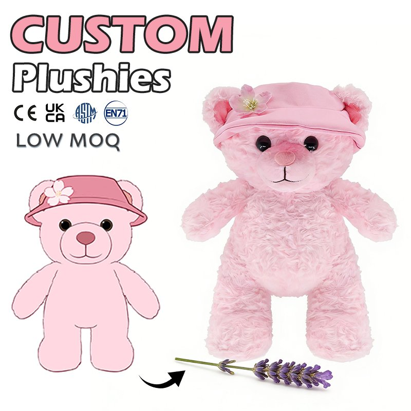Customization Plush Toy Based on Design Scented Stuffed Animal Toys Bear Fluffy Calming Companionship for Children