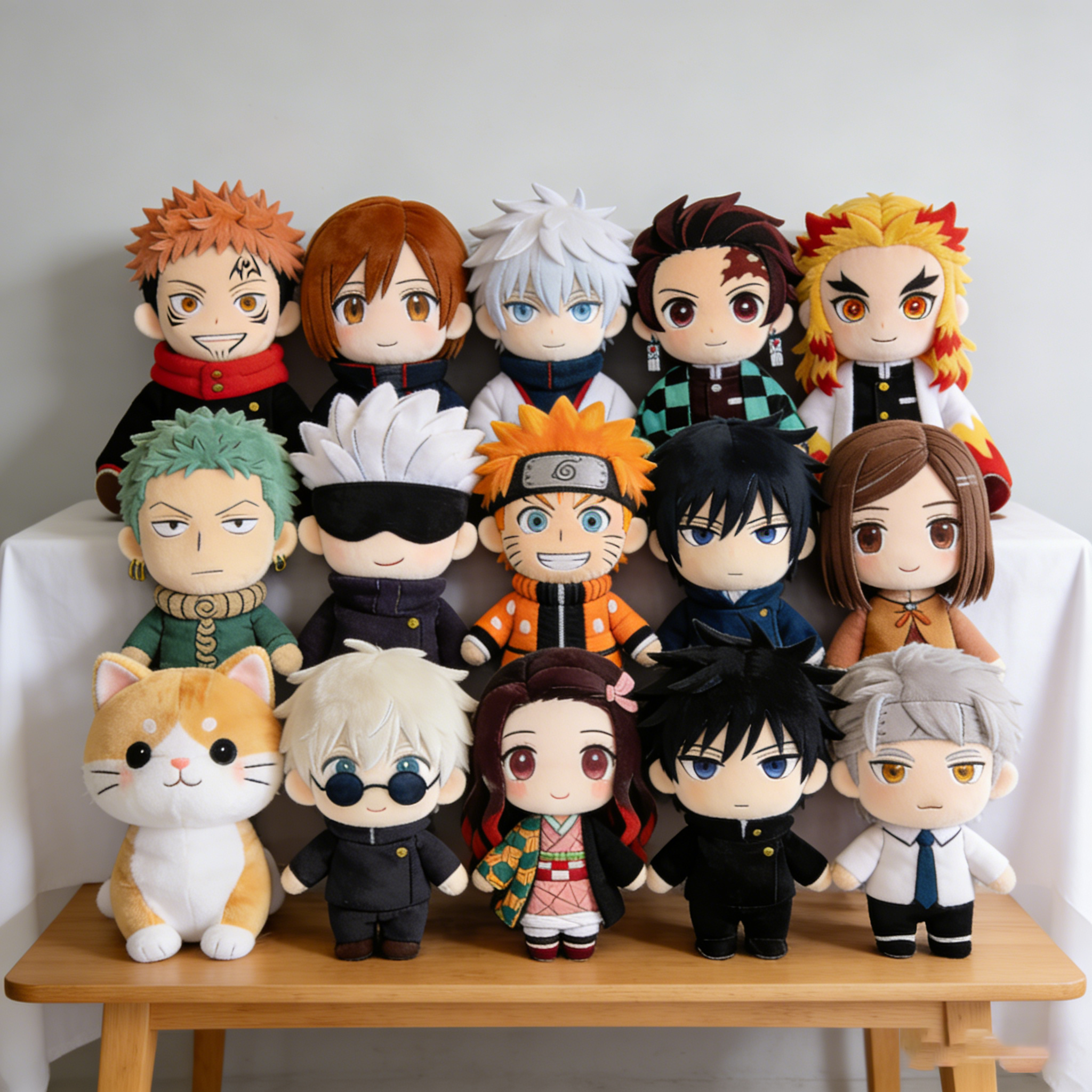 Hot Selling 30,000 Styles 25cm Cartoon Anime Character Super Soft Plush Toys 8inch Stuffed Animals Cute Animal Design Stress