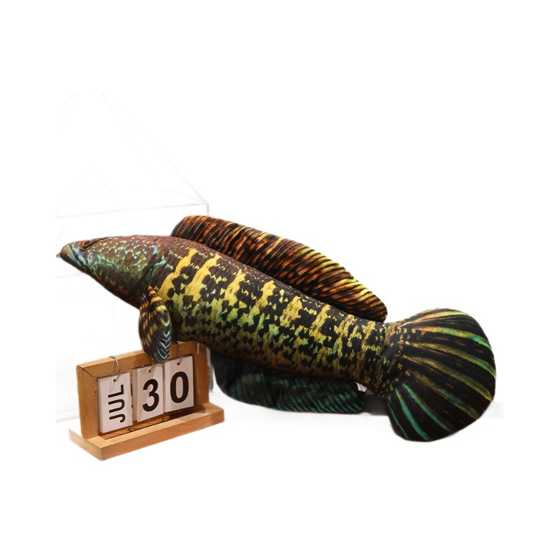 Realistic 3D Fish Plush Toy Simulation Carp Salmon Pillow Soft Stuffed Animal Cat Kicker Interactive Pet Supplies Funny Gift