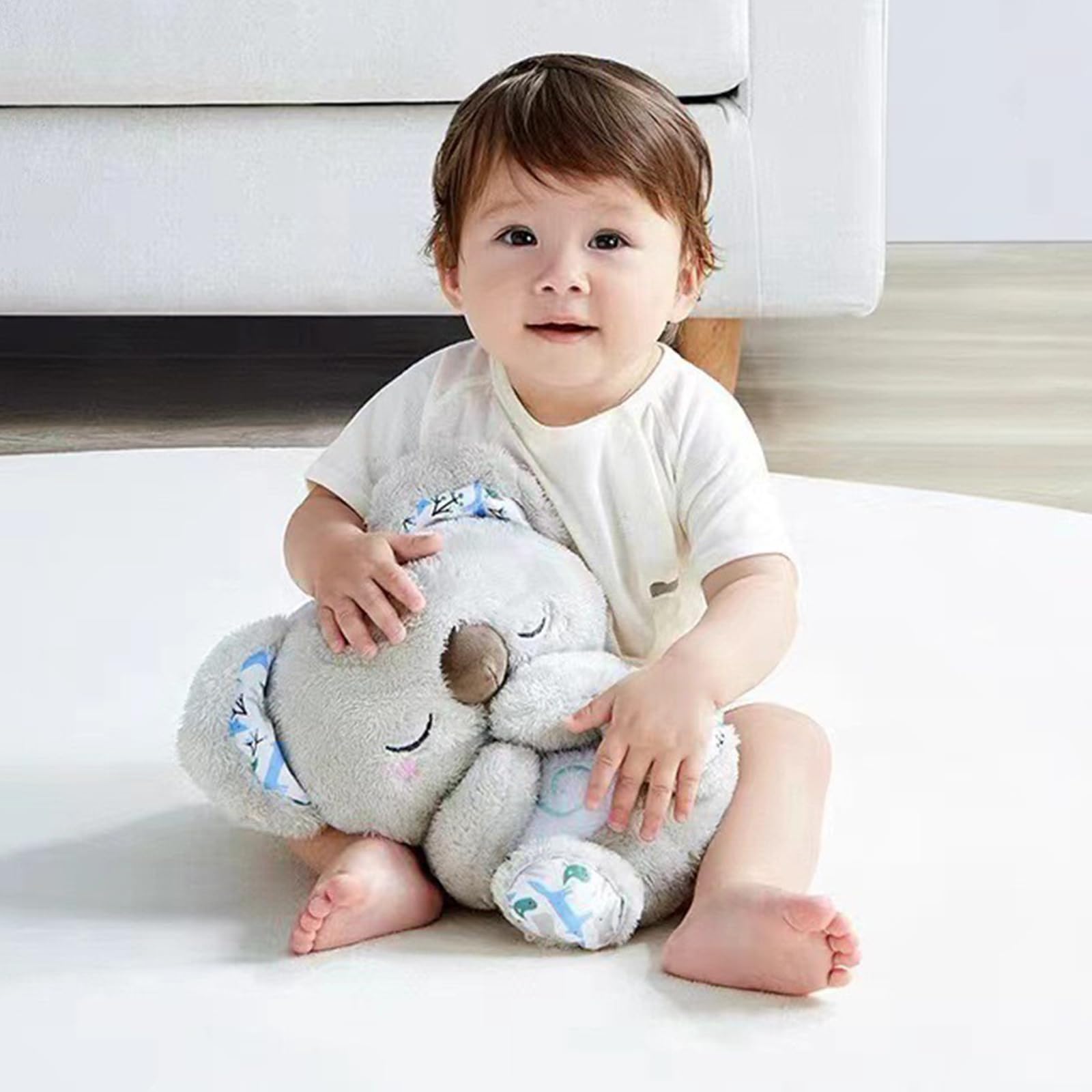 Cute Breathing Luminous Music Koala Doll Arrily Anxiety Relief Koala Baby Sleeping Artifact Soothing Plush Toy