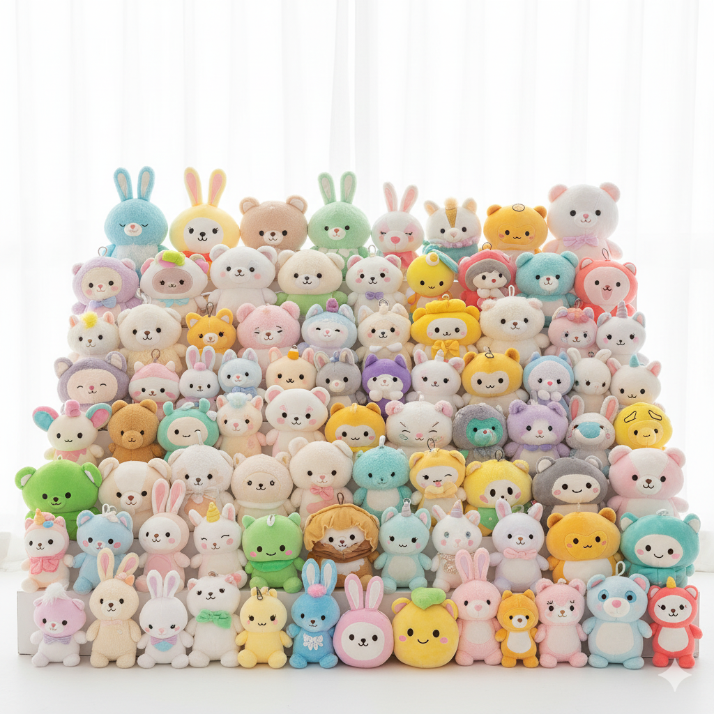 High Quality Plush Toys for Claw Machine Claw Crane Vending Machine Plush Toy 7-10-20-25cm (4-7-8 Inch) Stuffed Animal Doll