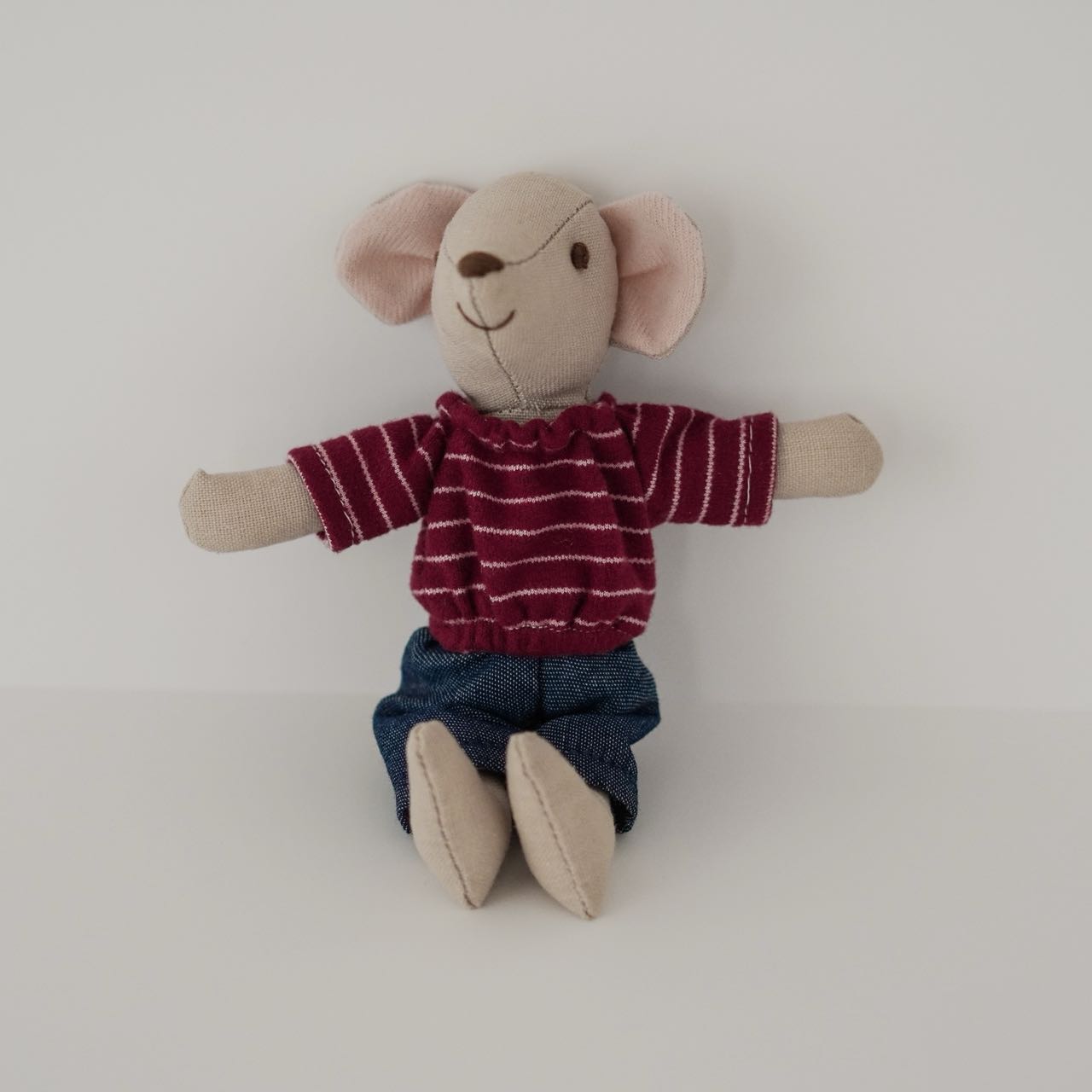 Nordic Style Mouse Hand Puppet Cotton-Linen Plush Toy for Pretend for Play &amp; Early Learning Educational Birthday Gift