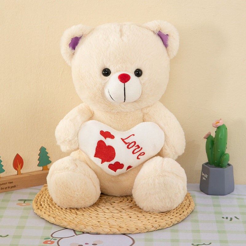 Wholesale Custom Valentine's Day Red Love Hug Teddy Bear Plush Stuffed Animals Toys Soft Skin Mother's Day Christmas Girl Gifts