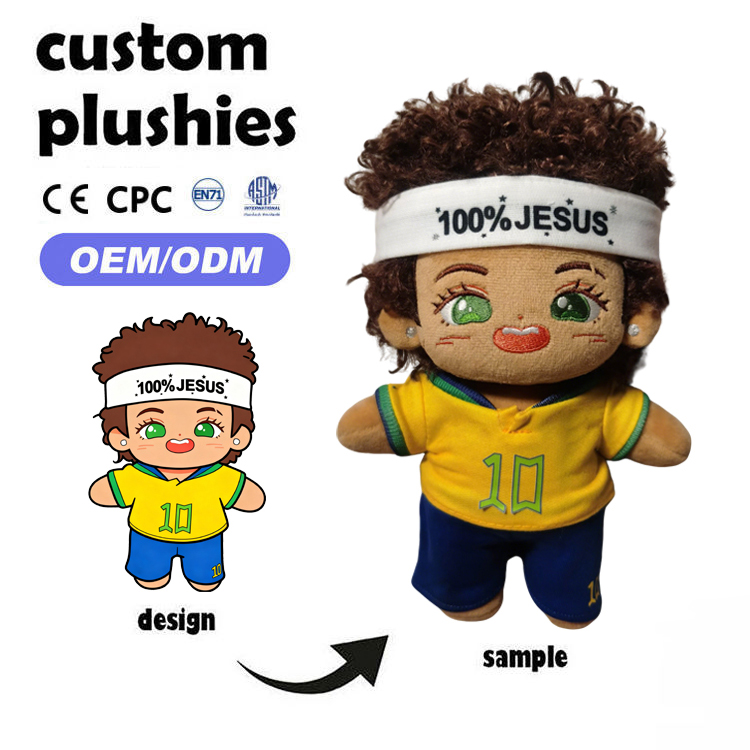 Custom Super Soft Plush Christian Religious Cute Holiday Gift Standing Pose Doll with Cotton Filling OEM/ODM
