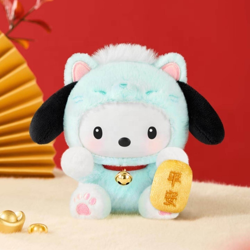 Original Top Toy Sanrioes Characters Lucky Cat Doll Series Plush Keychain Blind Box Anime Cartoon pop Vinyl Figures