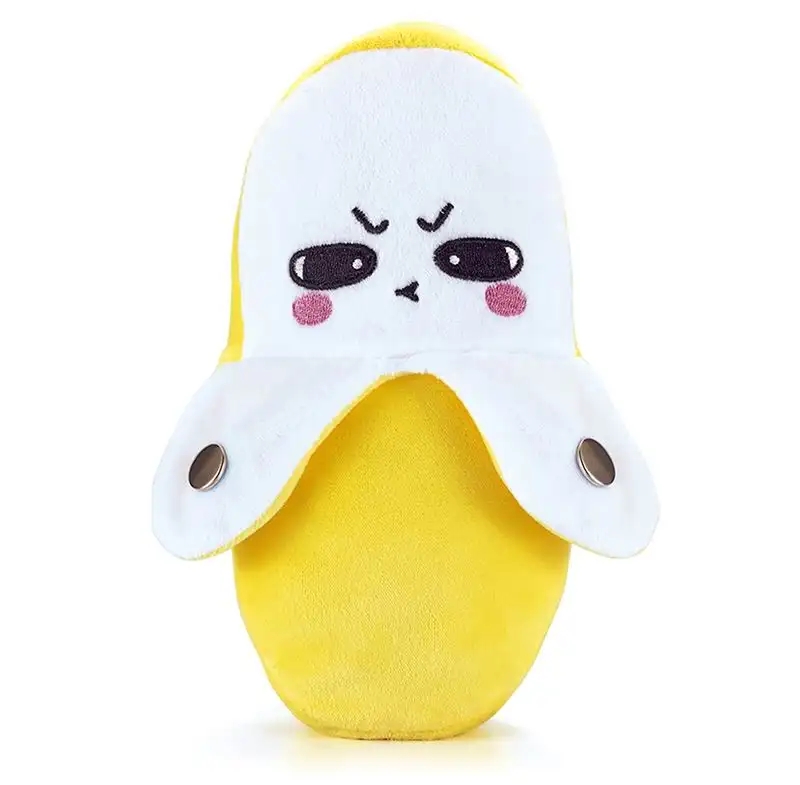 KSF TikTok Inductive Beat Music Banana Plush Toys Baby Educational Musical Learning Animal Doll Soft Stuffed Banana PP Cotton