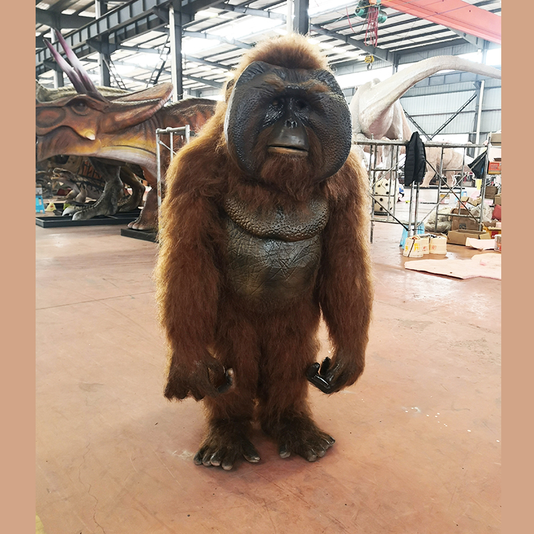Custom Life Size Animatronic Animal Model Of Orangutan Gorilla Costume For Sale